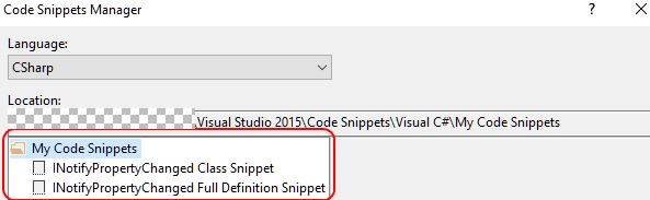 Shows custom snippets in the Code Snippets Manager after import.